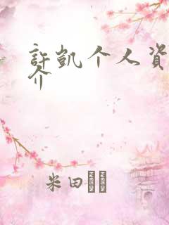 许凯个人资料简介