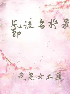 风流名将最新章节