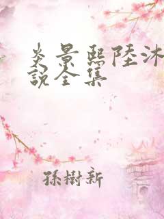 炎景熙陆沐擎小说全集