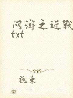 网游之近战法师txt