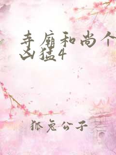 寺庙和尚个个很凶猛4