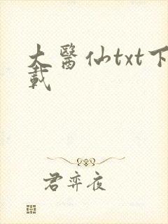 大医仙txt下载