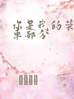 你是我的荣耀开车部分