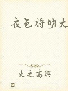 夜色将明大结局