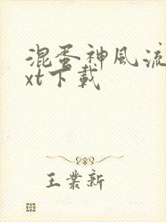 混蛋神风流史txt下载