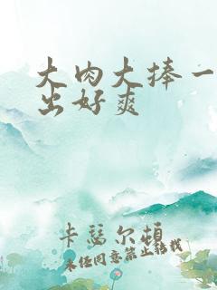 大肉大捧一进一出好爽