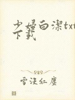 少妇白洁txt下载