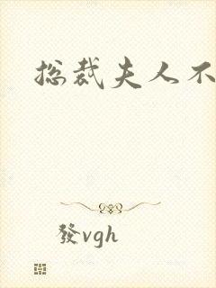 总裁夫人不好当