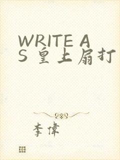 WRITE AS 皇上扇打
