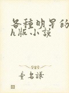 各种明星的综艺h版小说