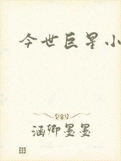 今世巨星小说