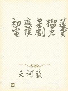 初恋是榴莲先生电视剧免费观看