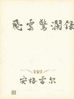 飞云惊澜录