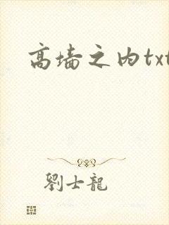 高墙之内txt