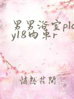 男男浴室play18肉车r