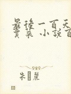 最后一百天BY卖菜 小说百度云