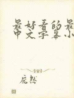 最好看的最新的中文字幕小说