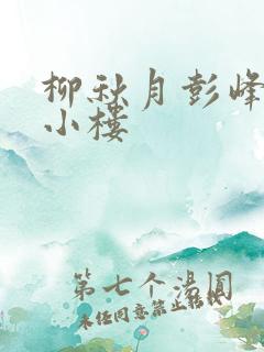 柳秋月彭峰月满小楼