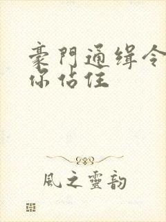 豪门通缉令老婆你站住