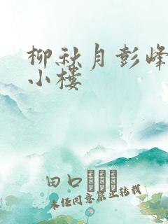 柳秋月彭峰月满小楼