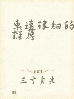 车速很细的小说推荐