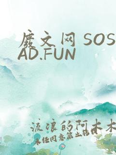 废文网 SOSAD.FUN