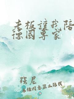 老板让我陪两个德国专家