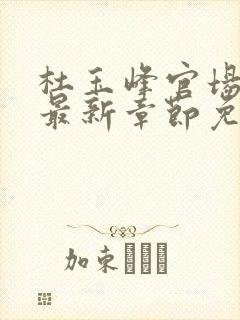 杜玉峰官场小说最新章节免费阅读