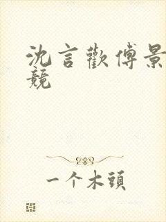 沈言欢傅景琛电竞