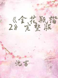《金花瓶楷梅花2》完整版