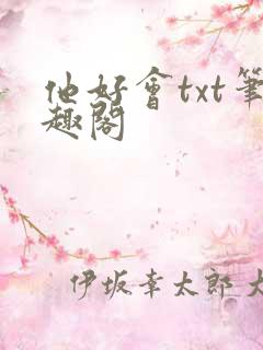 他好会txt笔趣阁