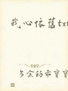 我心依旧txt