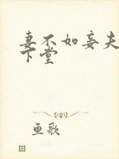 妻不如妾夫人要下堂