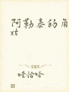 阿勒泰的角落txt