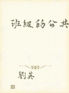 班级的公共玩具