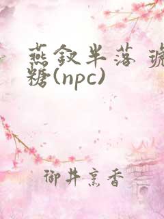 燕钗半落 琥珀糖(npc)