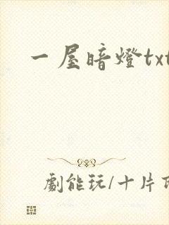 一屋暗灯txt