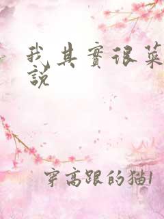 我其实很菜的小说