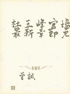 杜玉峰官场小说最新章节免费阅读