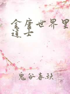 金庸世界里的小道士