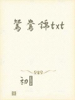 鸳鸯锦txt