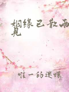 姻缘已散两不相见