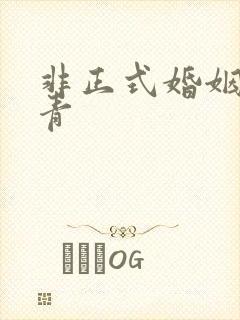 非正式婚姻雾里青