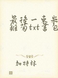 最后一束米迦勒雏菊txt书包网