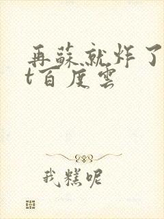 再苏就炸了txt百度云