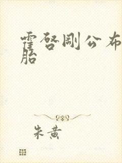 霍启刚公布龙凤胎