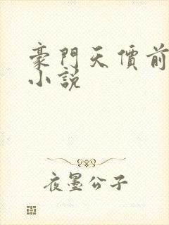 豪门天价前妻 小说