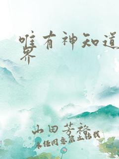 唯有神知道的世界