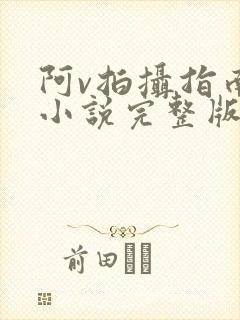 阿v拍摄指南说小说完整版