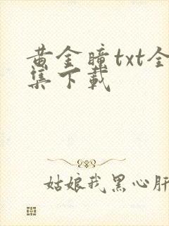 黄金瞳txt全集下载